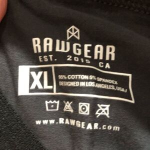 RAWGEAR - NWT - M Sz XL Grey Boxer Brief w/Black Elastic Waistband. Super Soft!